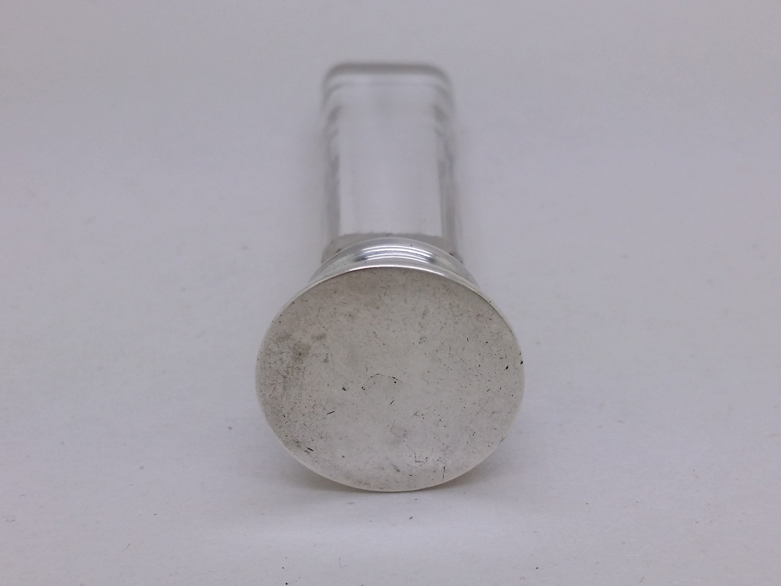 Blank seal plate of Henry Clifford Davis sterling silver & glass desk wax seal