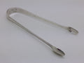 George III c.1785 sterling silver bright cut sugar tongs, London, by Benjamin Mountigue.