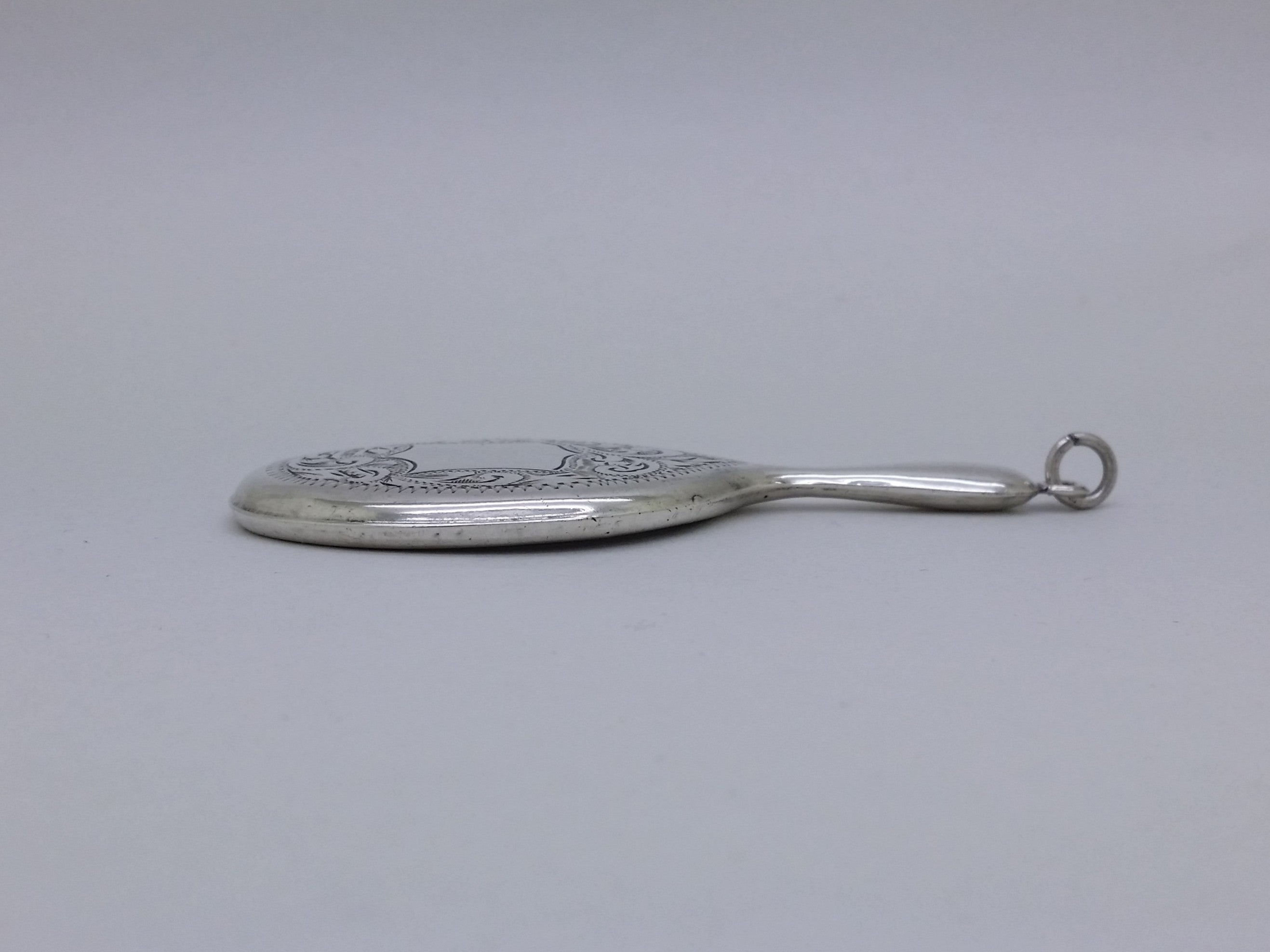 George V 1919 Sterling Silver Miniature Hand Mirror, Birmingham