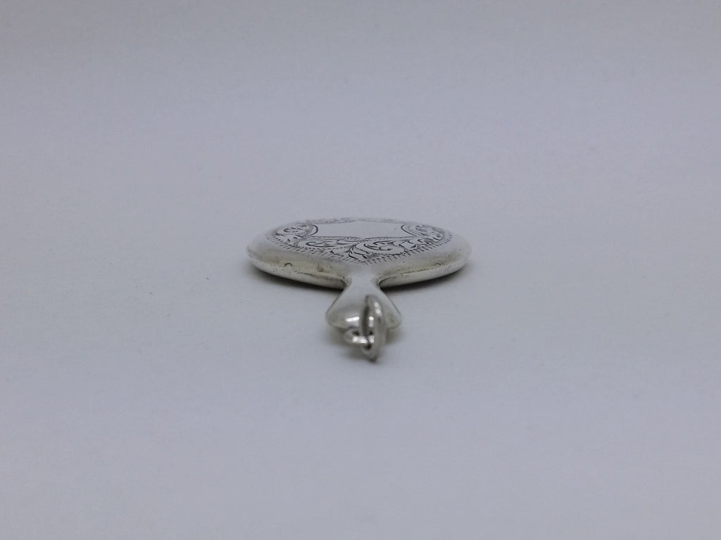 George V 1919 Sterling Silver Miniature Hand Mirror, Birmingham