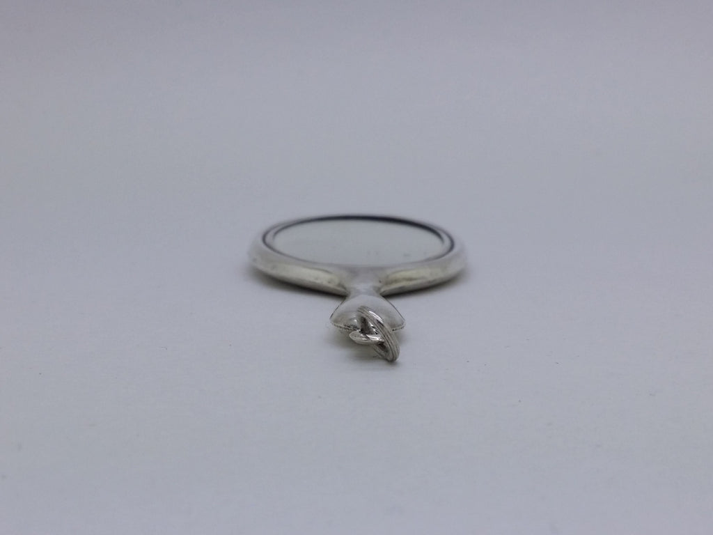 George V 1919 Sterling Silver Miniature Hand Mirror, Birmingham