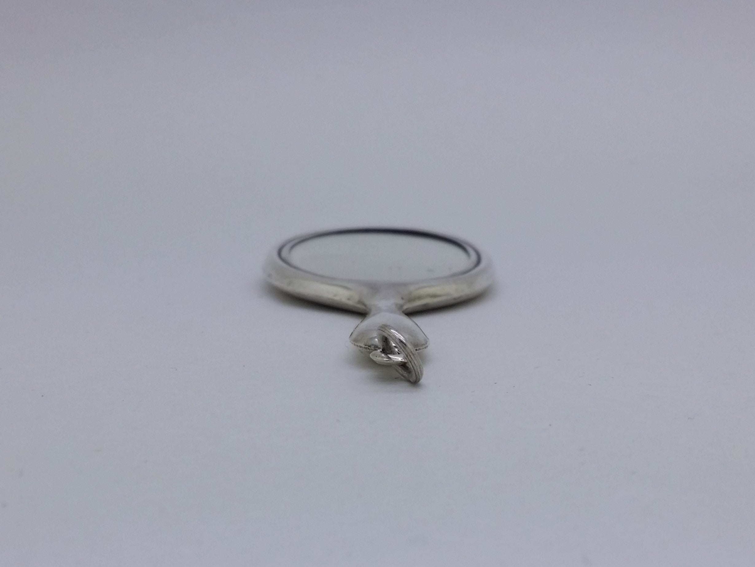 George V 1919 Sterling Silver Miniature Hand Mirror, Birmingham