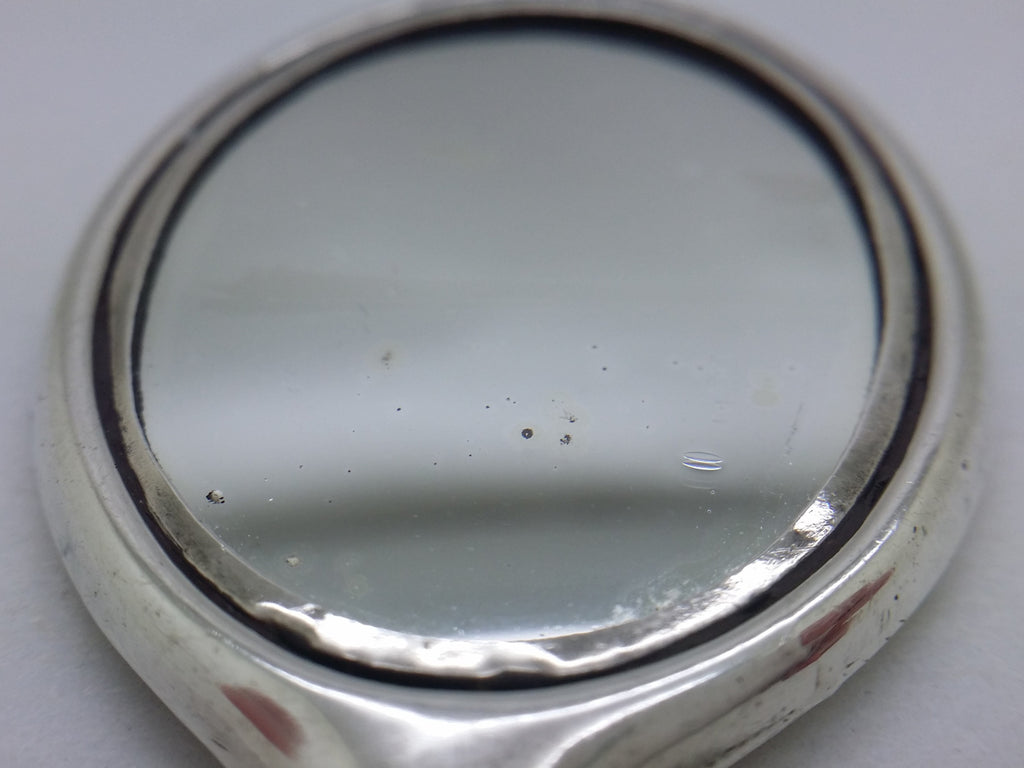 George V 1919 Sterling Silver Miniature Hand Mirror, Birmingham