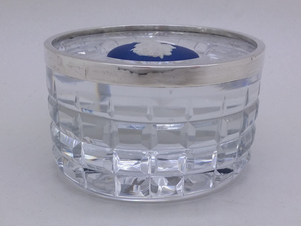 Elizabeth II 1977 Sterling Silver, Glass & Wedgwood Paperweight, London