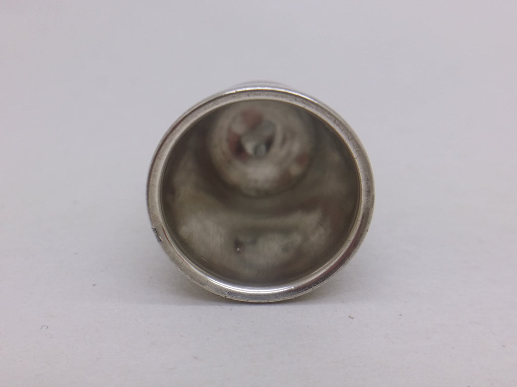 Edwardian 1905 Cased Sterling Silver Dimple Thimble, Chester