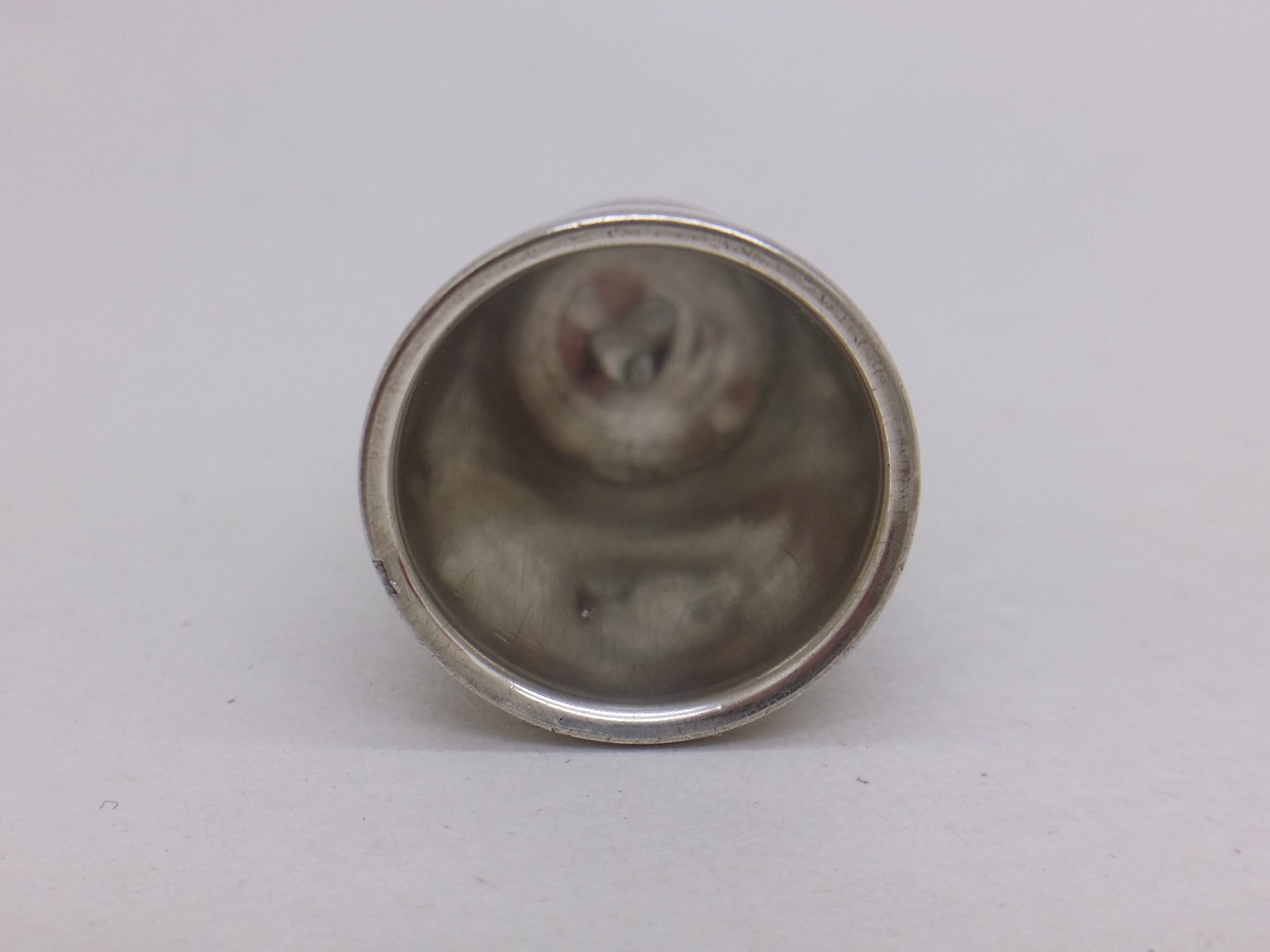 Edwardian 1905 Cased Sterling Silver Dimple Thimble, Chester