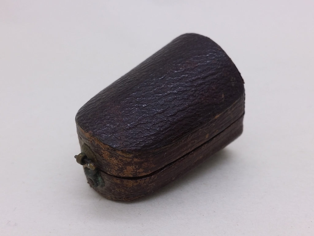 Edwardian 1905 Cased Sterling Silver Dimple Thimble, Chester