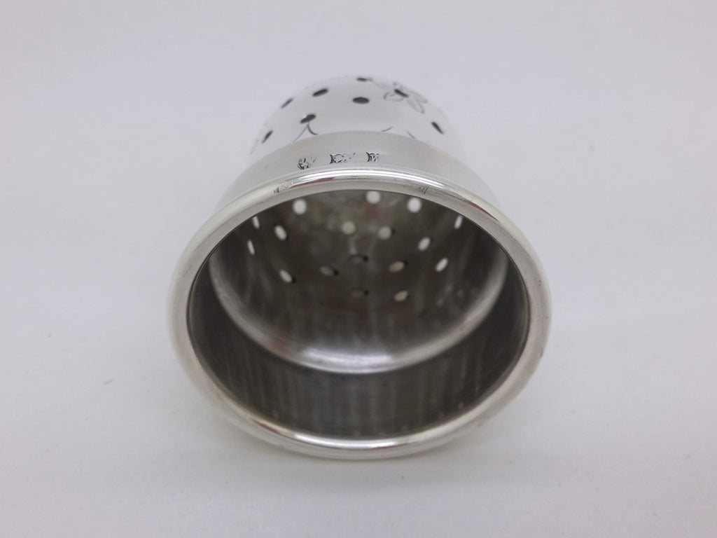 Elizabeth II 1972 Sterling Silver & Cut Glass 6¾" Sugar Caster, Birmingham