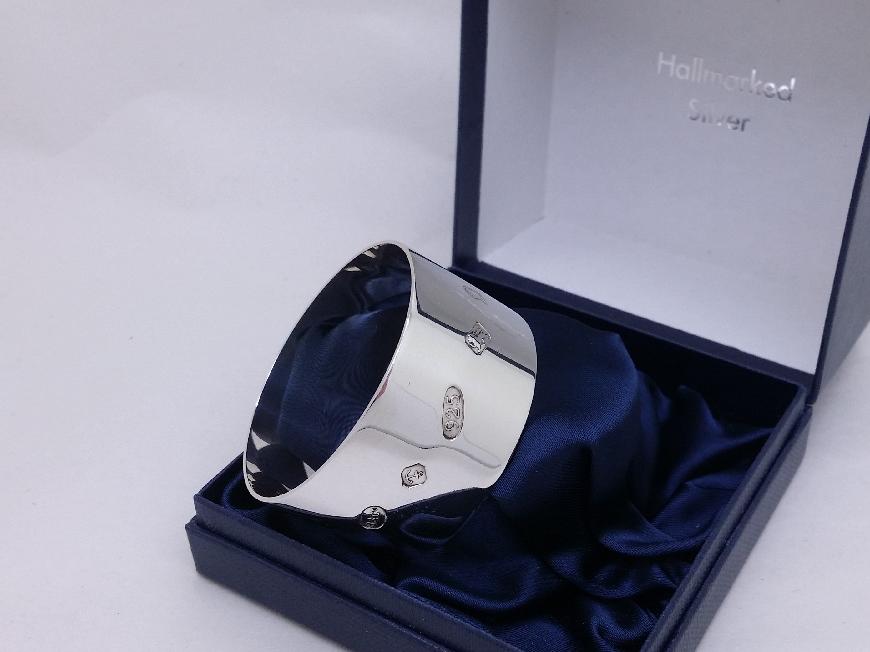 Elizabeth II c.2002 Cased Sterling Silver Napkin Ring, Birmingham