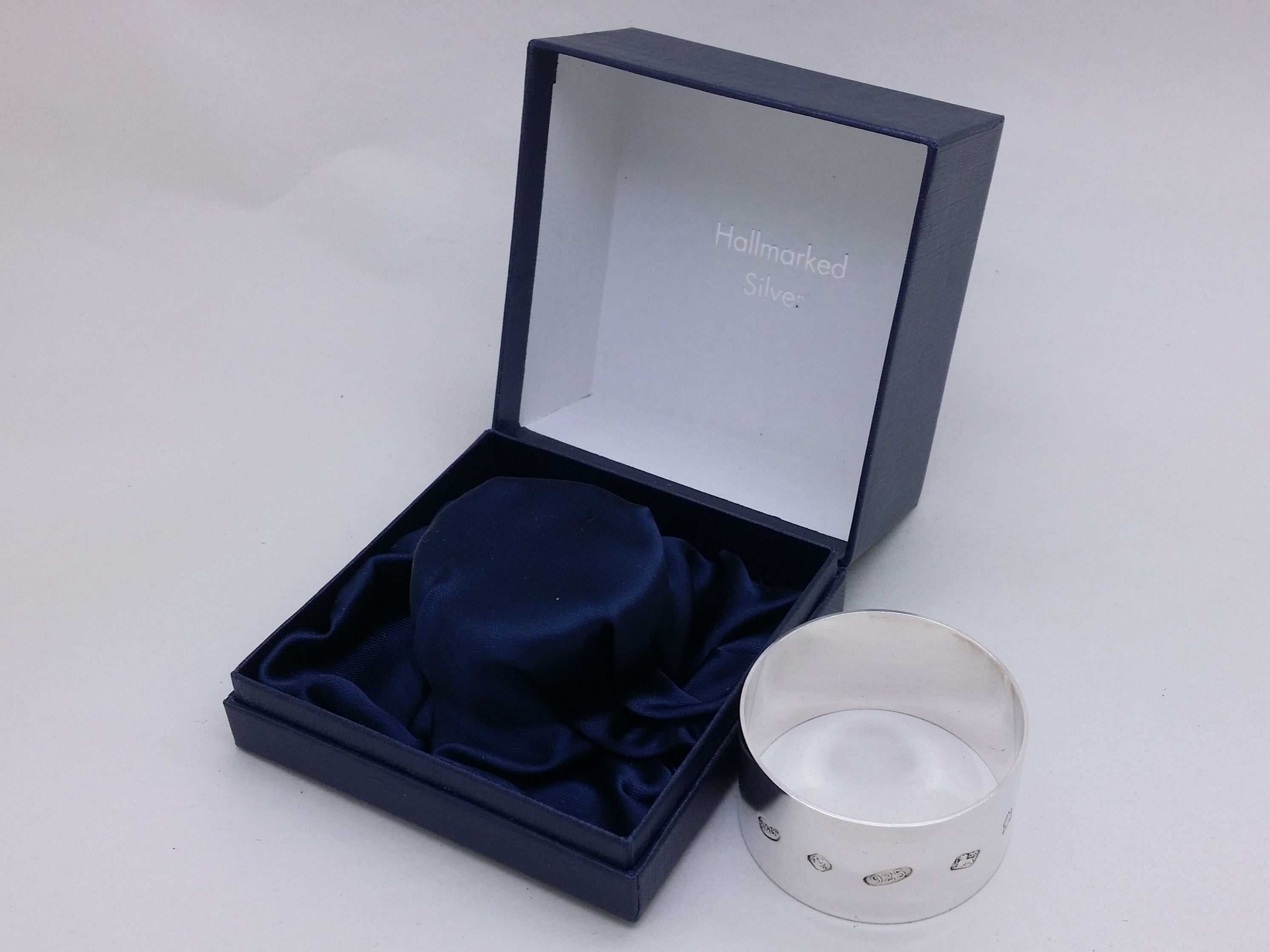 Elizabeth II c.2002 Cased Sterling Silver Napkin Ring, Birmingham