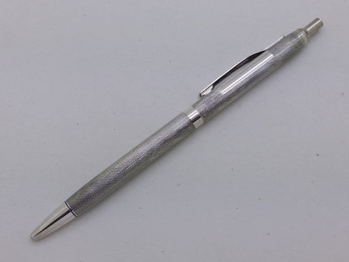 Elizabeth II 1976 sterling silver engine turned ballpoint pen, Birmingham by William Manton