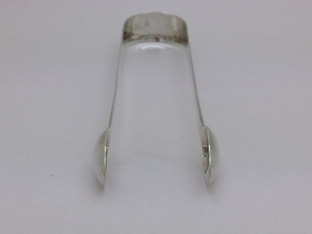 George III c.1790 Sterling Silver Thread Edged Sugar Tongs, London