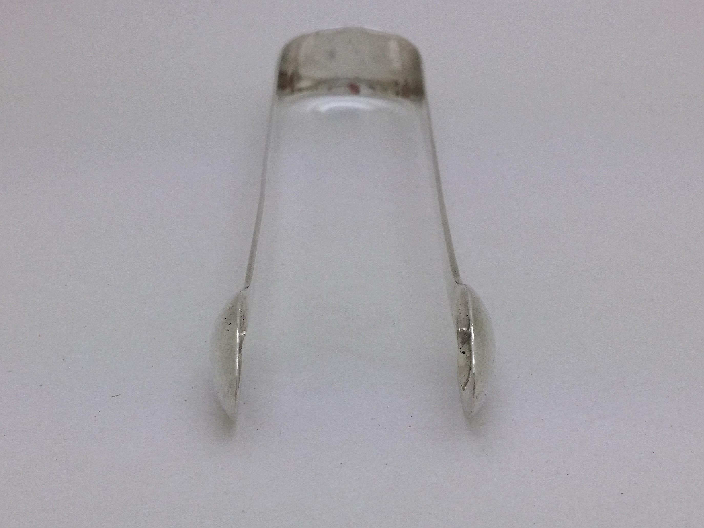 George III c.1790 Sterling Silver Thread Edged Sugar Tongs, London