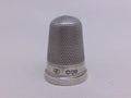 Victorian 1880 sterling silver dimple thimble, London by Johnson, Sons & Edmunds