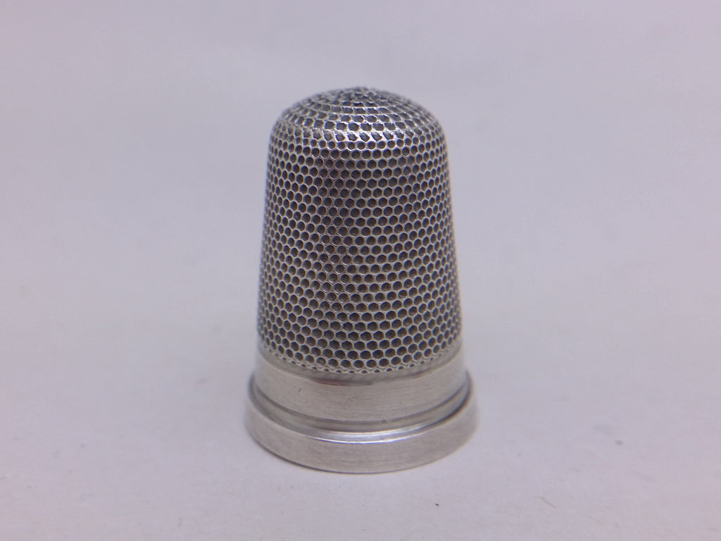 Victorian 1880 Sterling Silver Dimple Thimble, London