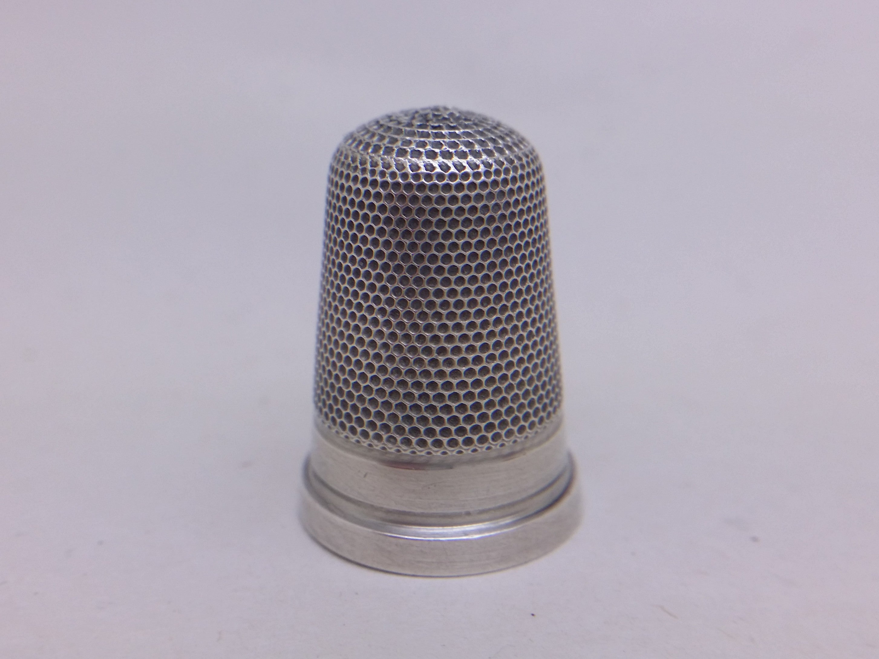 Victorian 1880 Sterling Silver Dimple Thimble, London