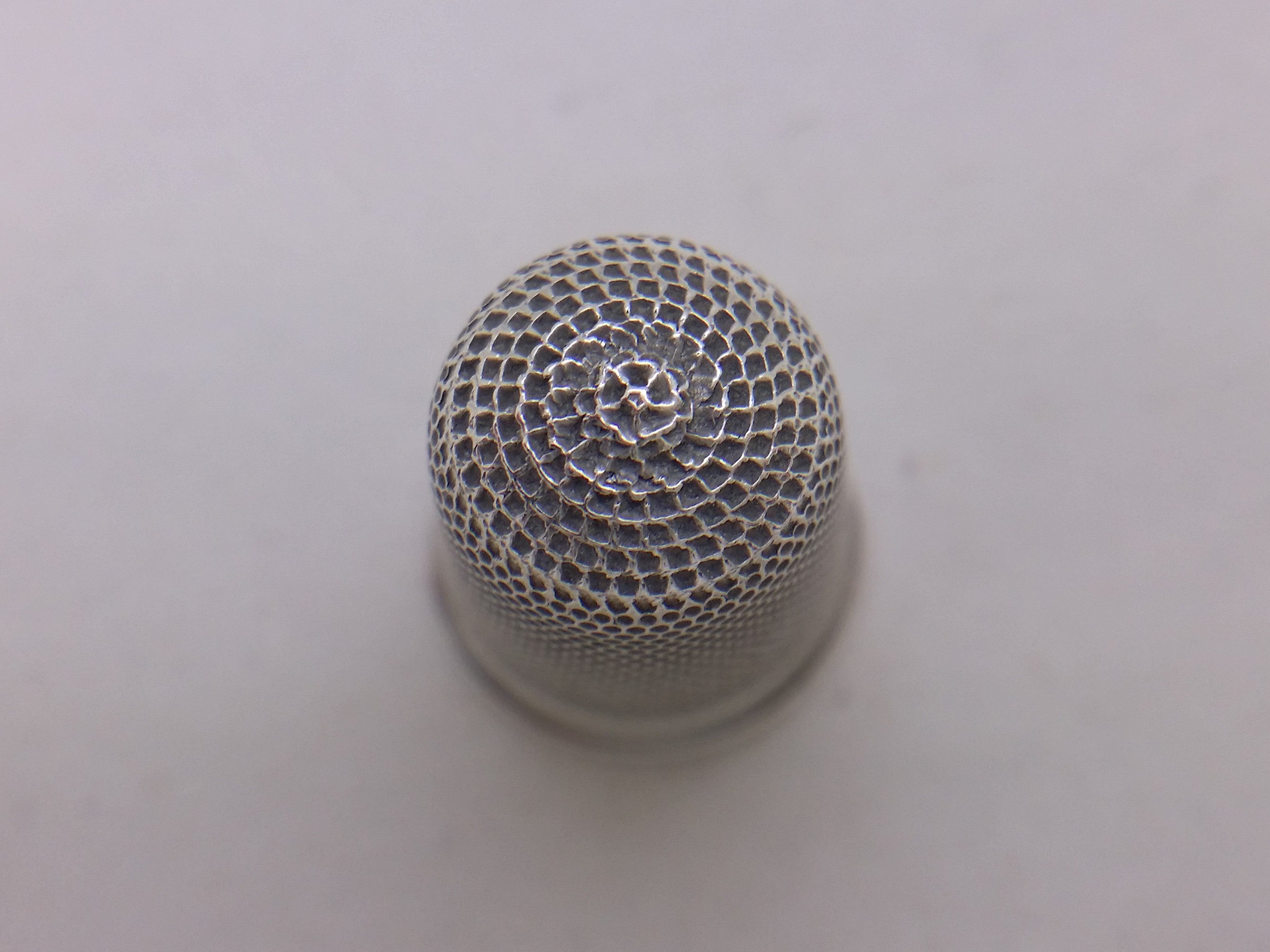 Victorian 1880 Sterling Silver Dimple Thimble, London