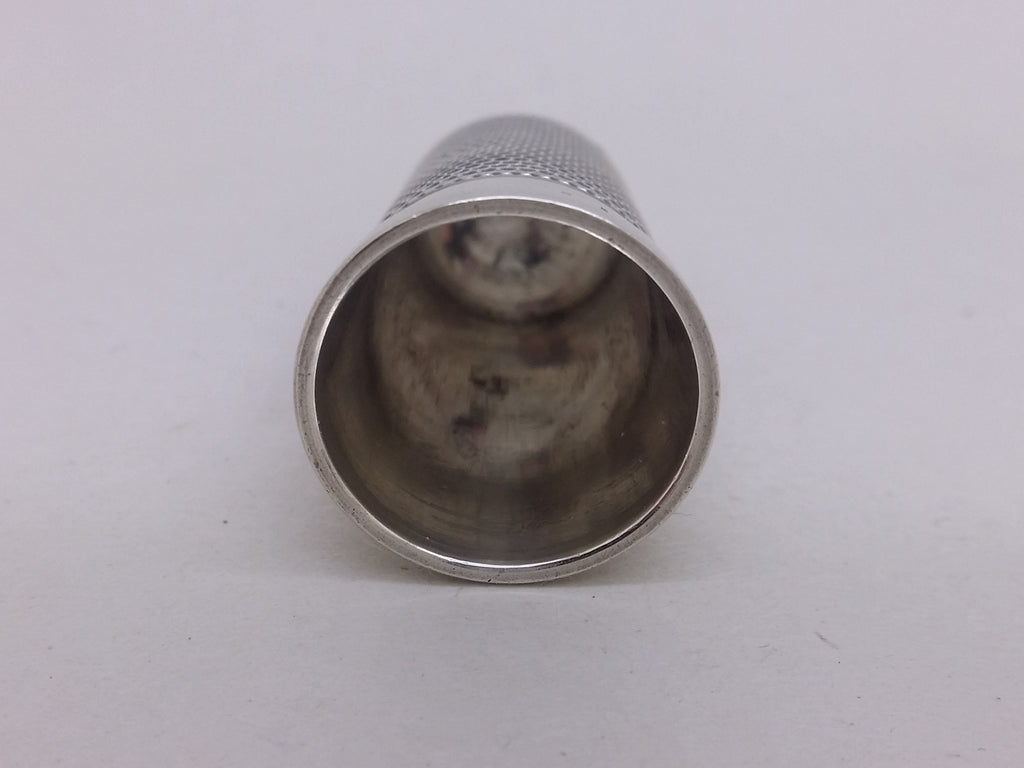 Victorian 1880 Sterling Silver Dimple Thimble, London