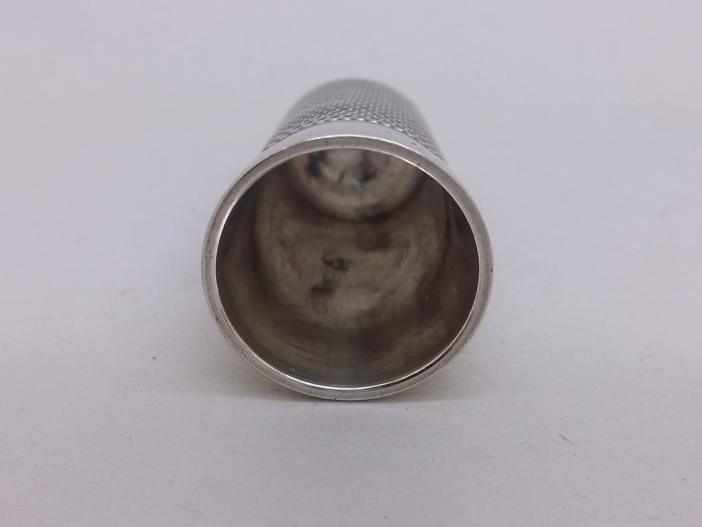 Victorian 1880 Sterling Silver Dimple Thimble, London
