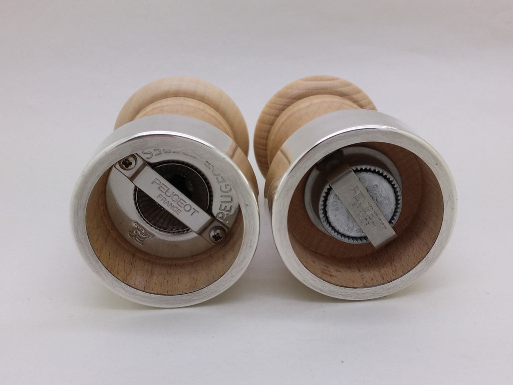 Elizabeth II 2017 Pair of Silver Mounted Wooden Salt & Pepper Mills, London