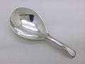 George III 1794 sterling silver beaded pattern caddy spoon, London by Thomas Wallis II
