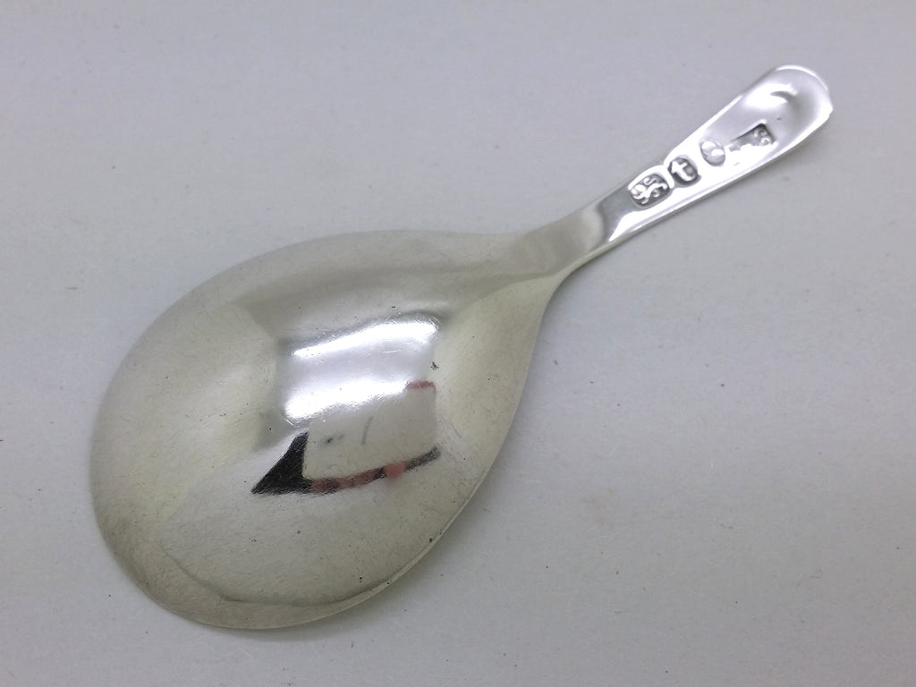 George III 1794 Sterling Silver Beaded Pattern Caddy Spoon, London