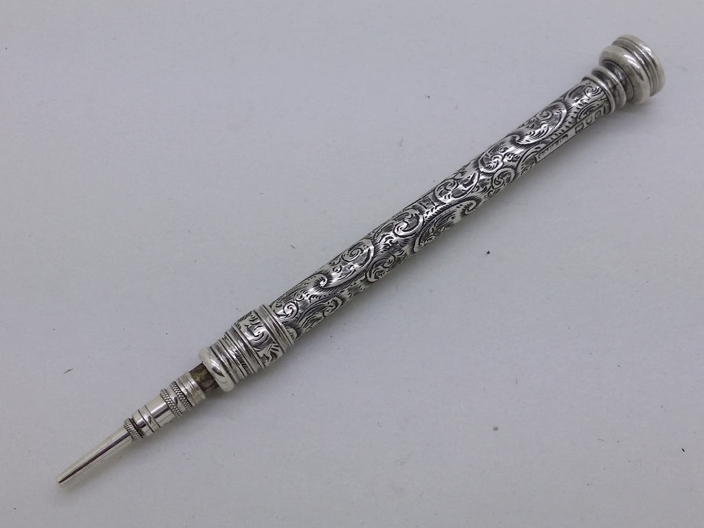 Victorian 1898 Sterling Silver Sampson Mordan & Co Propelling Pencil, London