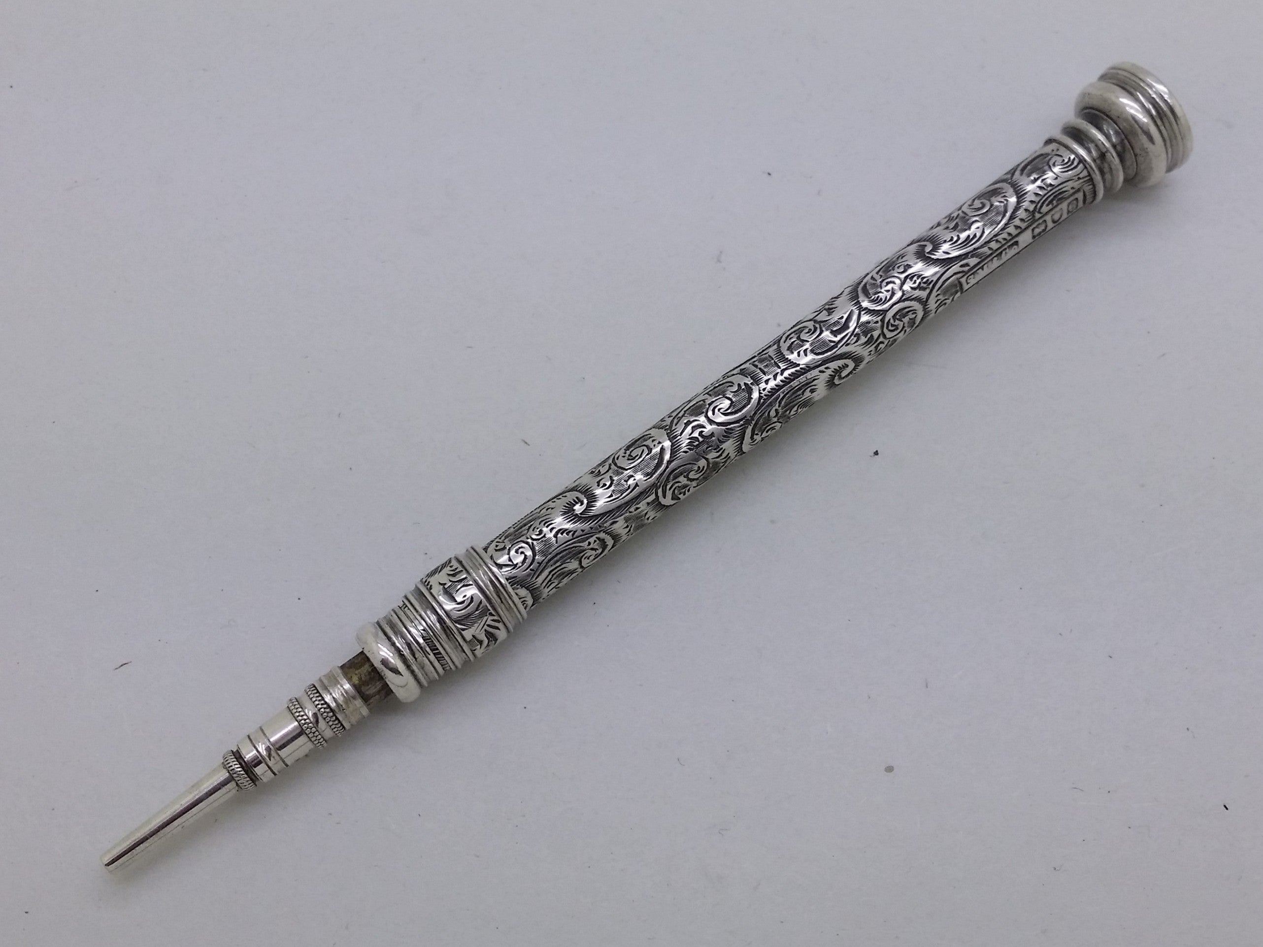 Victorian 1898 Sterling Silver Sampson Mordan & Co Propelling Pencil, London