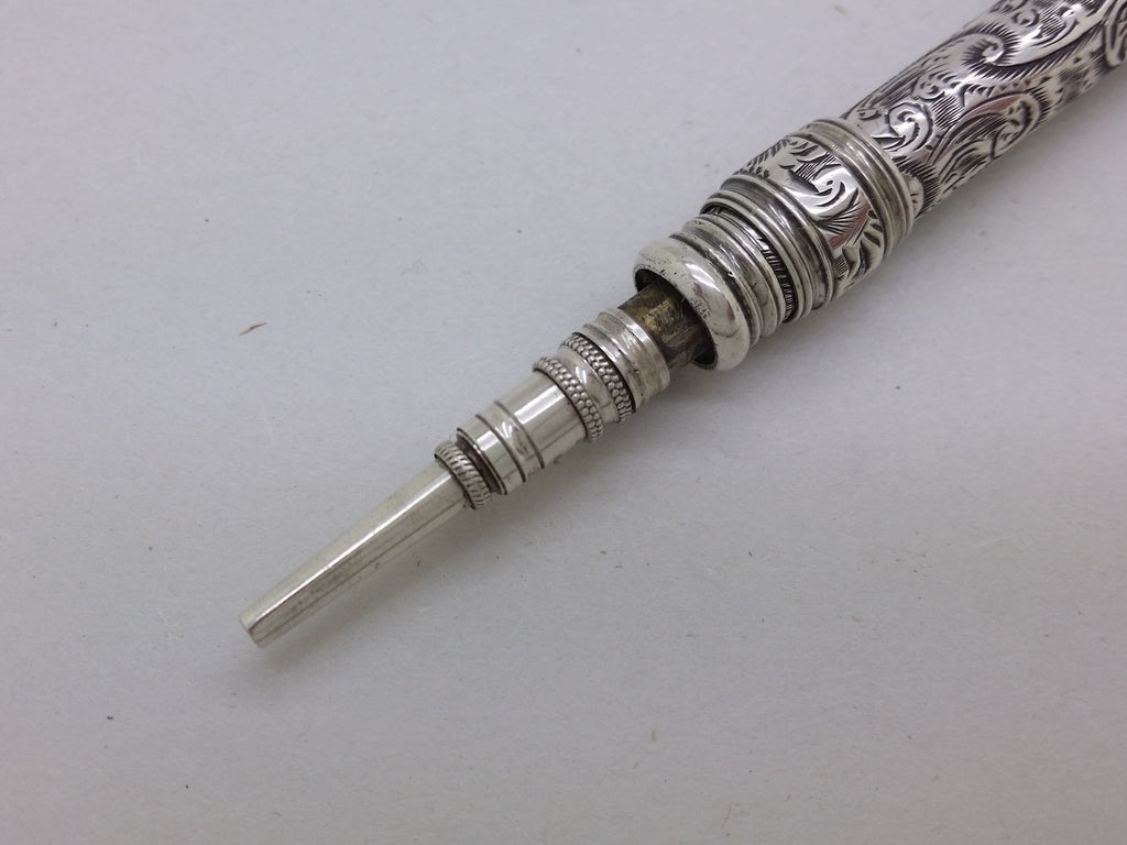 Victorian 1898 Sterling Silver Sampson Mordan & Co Propelling Pencil, London