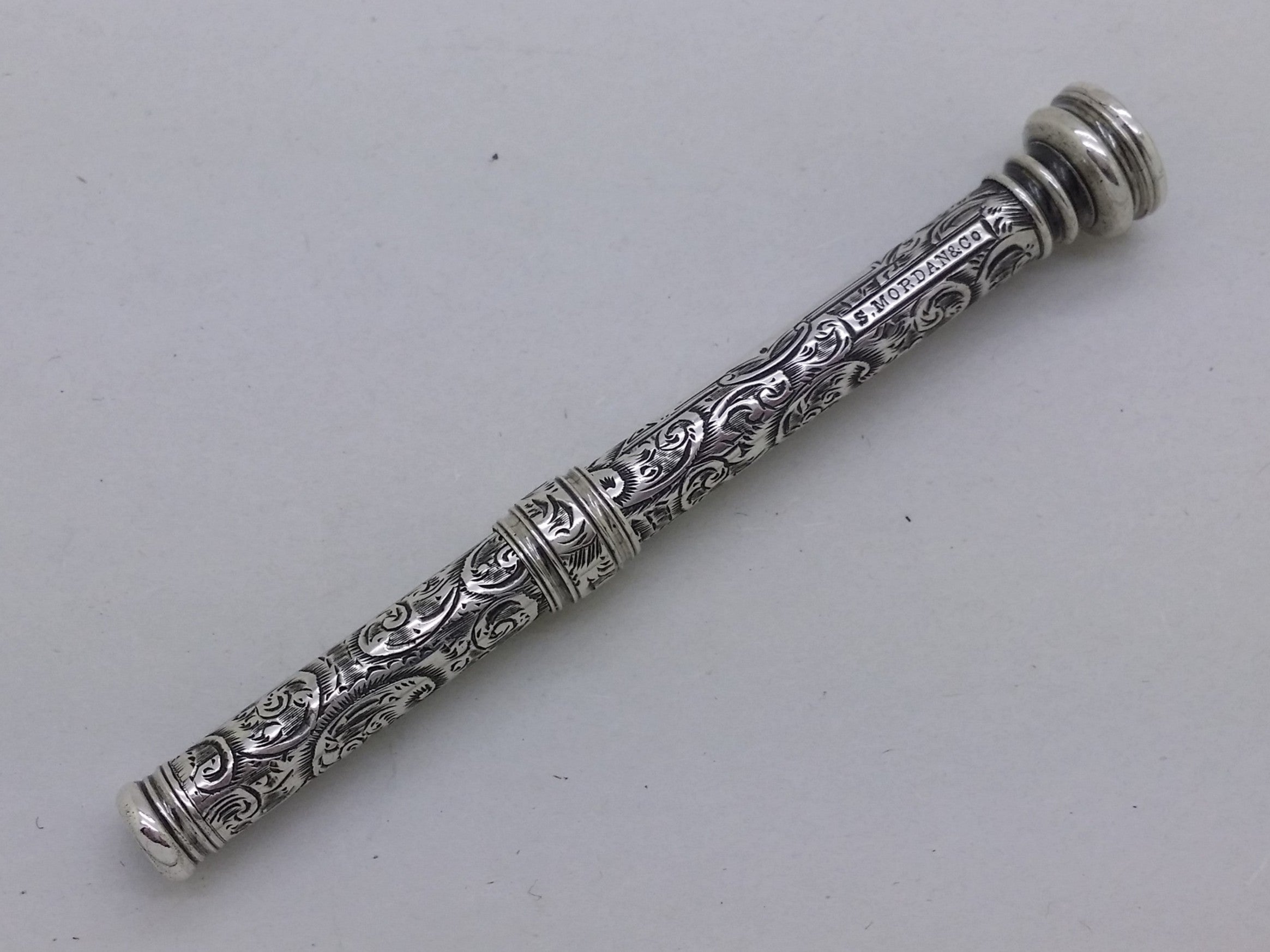 Victorian 1898 Sterling Silver Sampson Mordan & Co Propelling Pencil, London