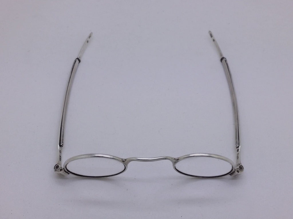 Early Victorian 1839 Sterling Silver Framed Pebbles Spectacles, Birmingham