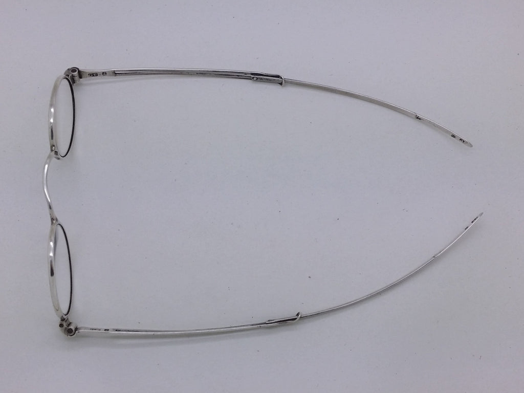 Early Victorian 1839 Sterling Silver Framed Pebbles Spectacles, Birmingham
