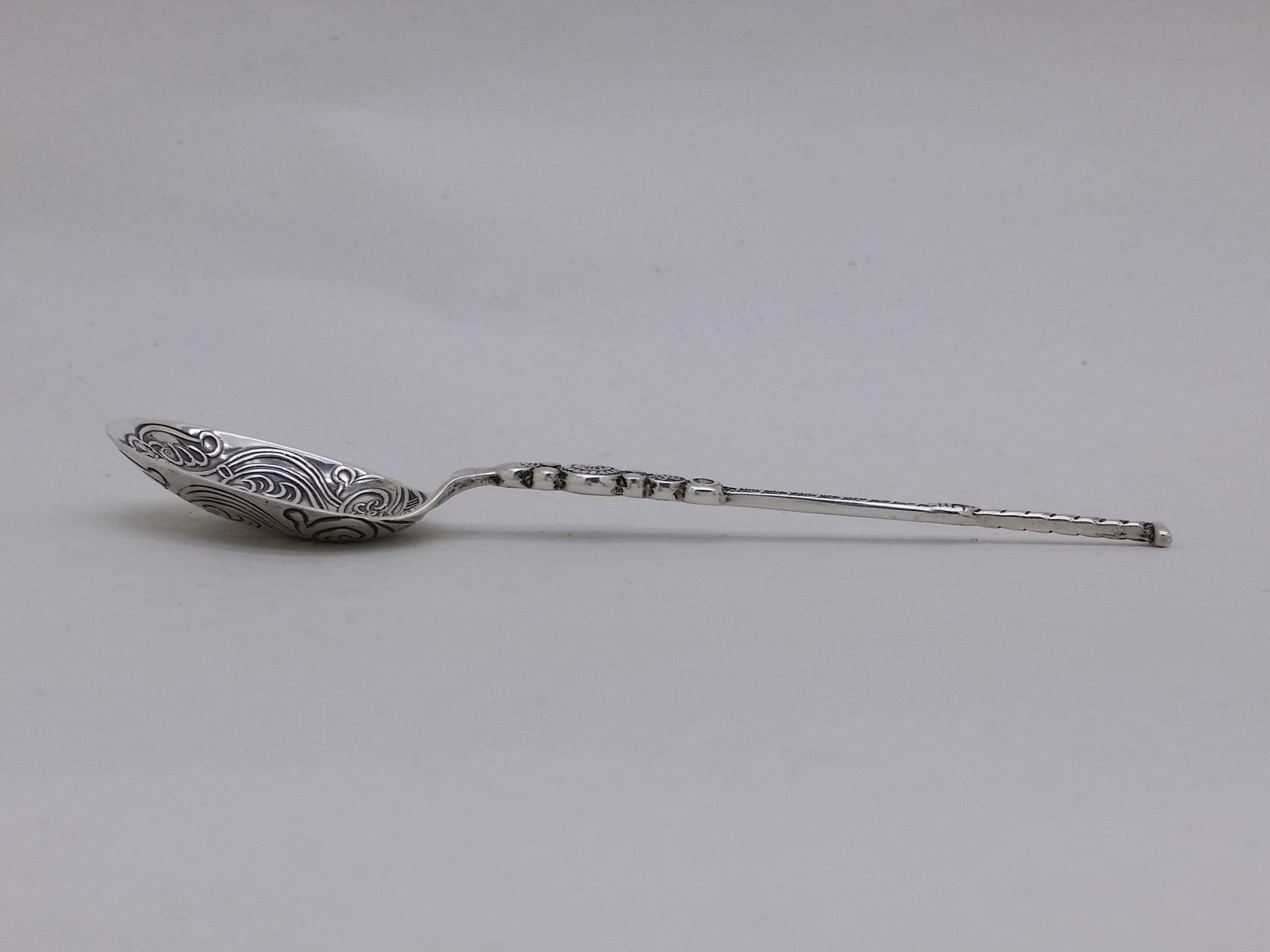 Elizabeth II 1977 Cased Sterling Silver Jubilee Anointing Spoon, Sheffield
