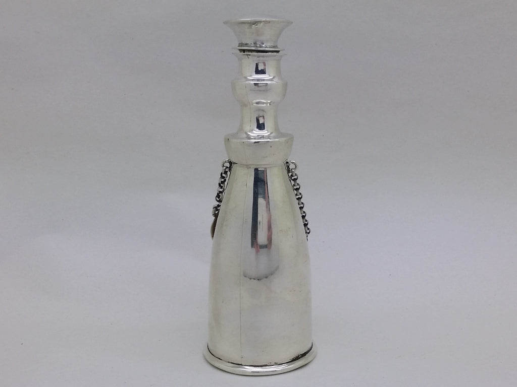 Edwardian 1904 Sterling Silver Decanter Style Scent Bottle, Sheffield