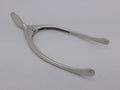 Edwardian 1901 sterling silver wishbone sugar tongs, London by Henry Stuart Brown