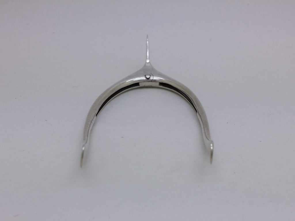 Edwardian 1901 Sterling Silver Wishbone Sugar Tongs, London