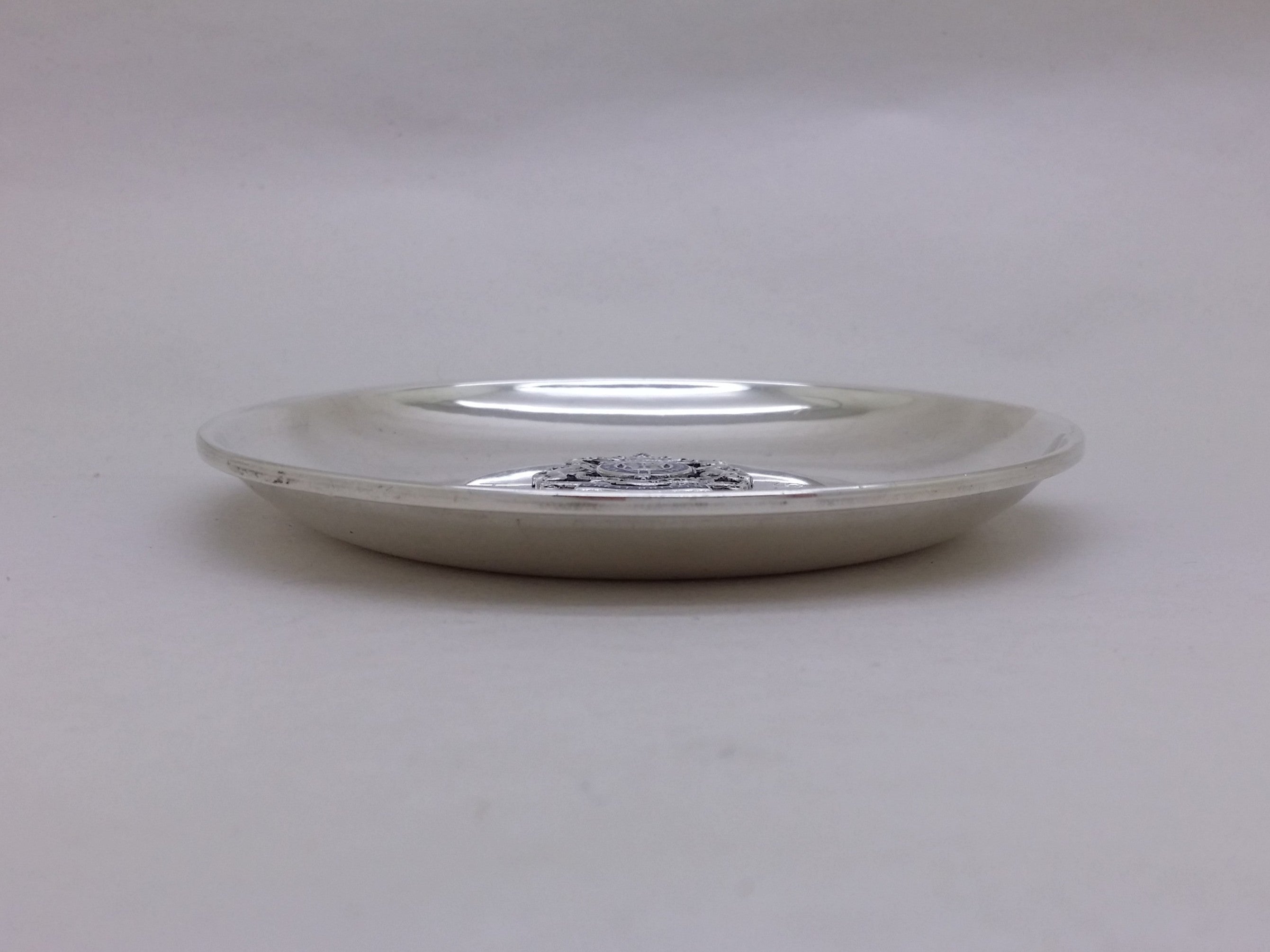 Elizabeth II 1968 Sterling Silver Prince Charles 4" Trinket Dish, Birmingham