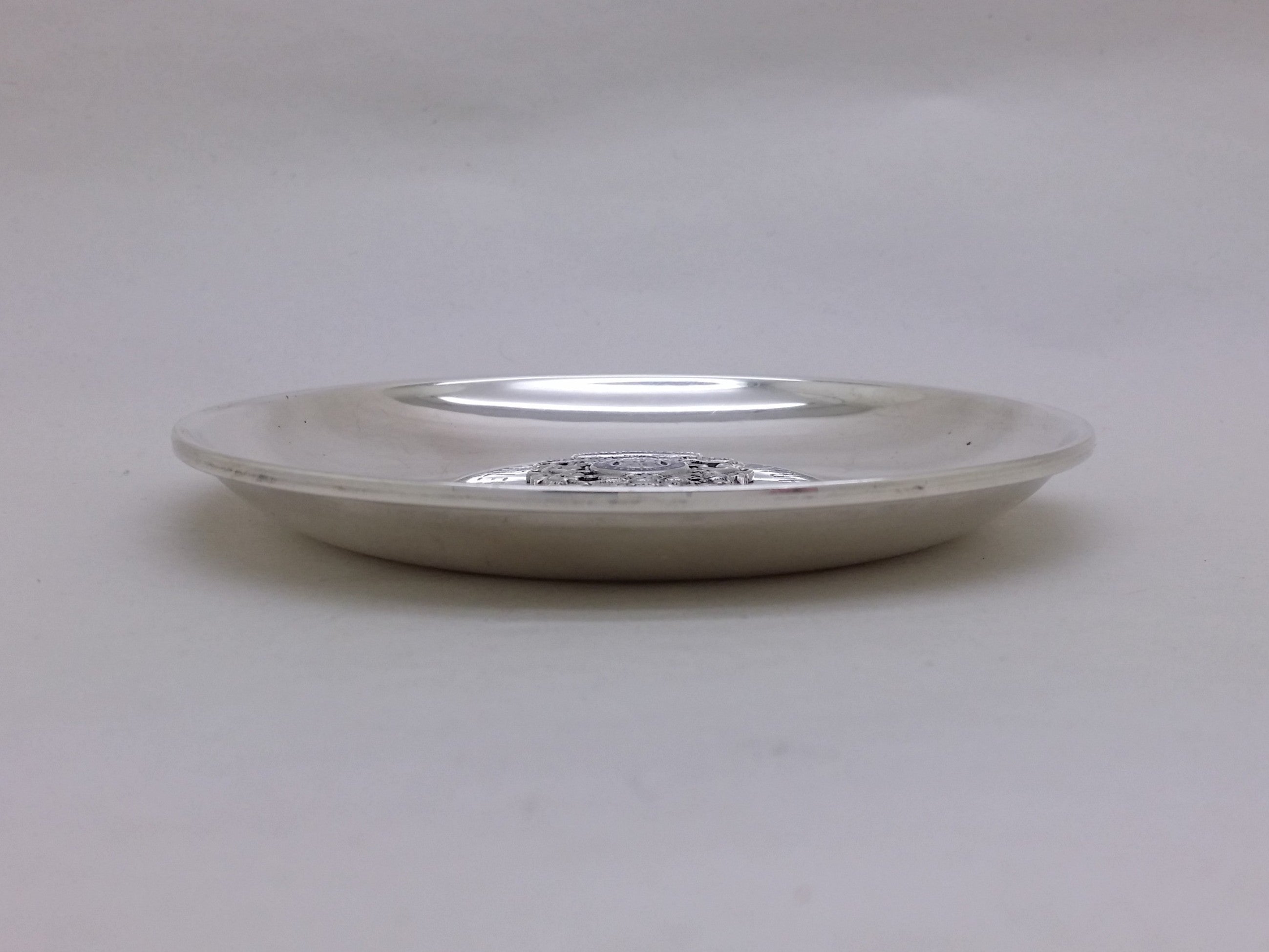 Elizabeth II 1968 Sterling Silver Prince Charles 4" Trinket Dish, Birmingham