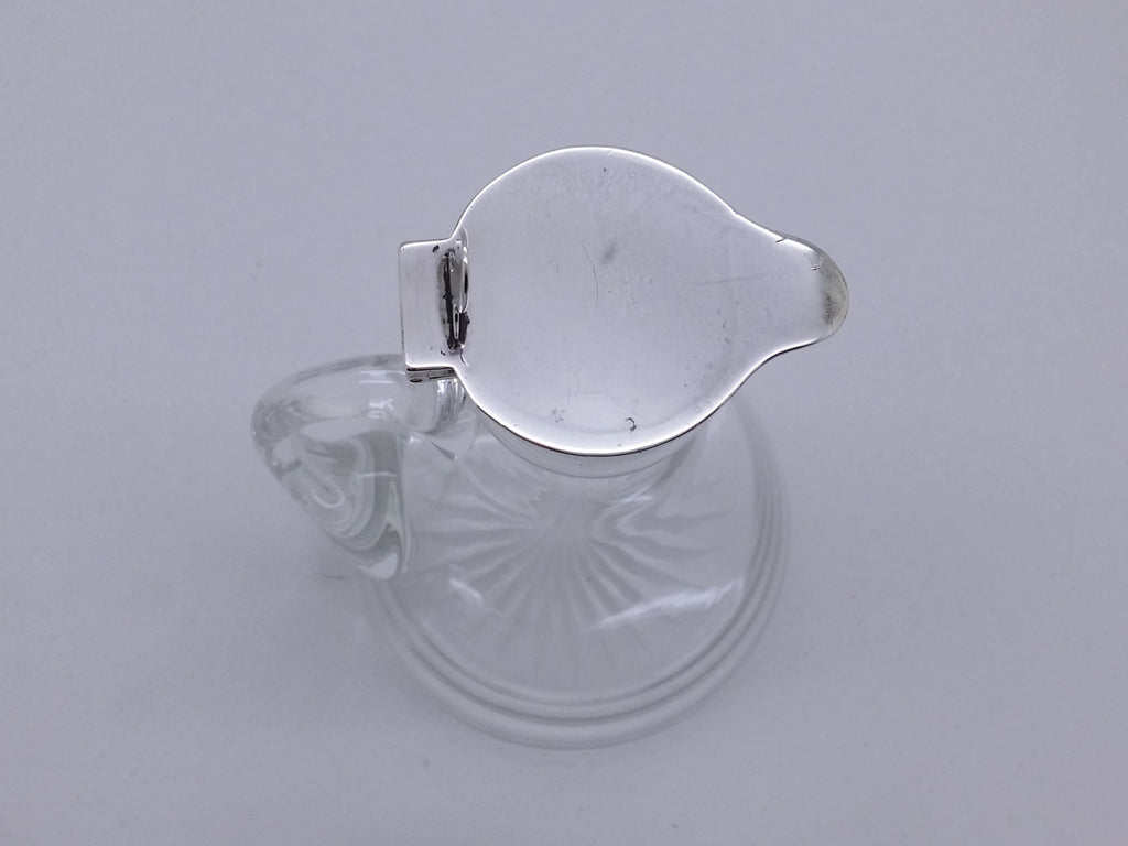 Edwardian 1906 Sterling Silver & Glass WHISKY Noggin Decanter, Birmingham