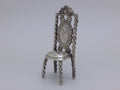 Dutch 19th century continental silver miniature chair, Amsterdam.