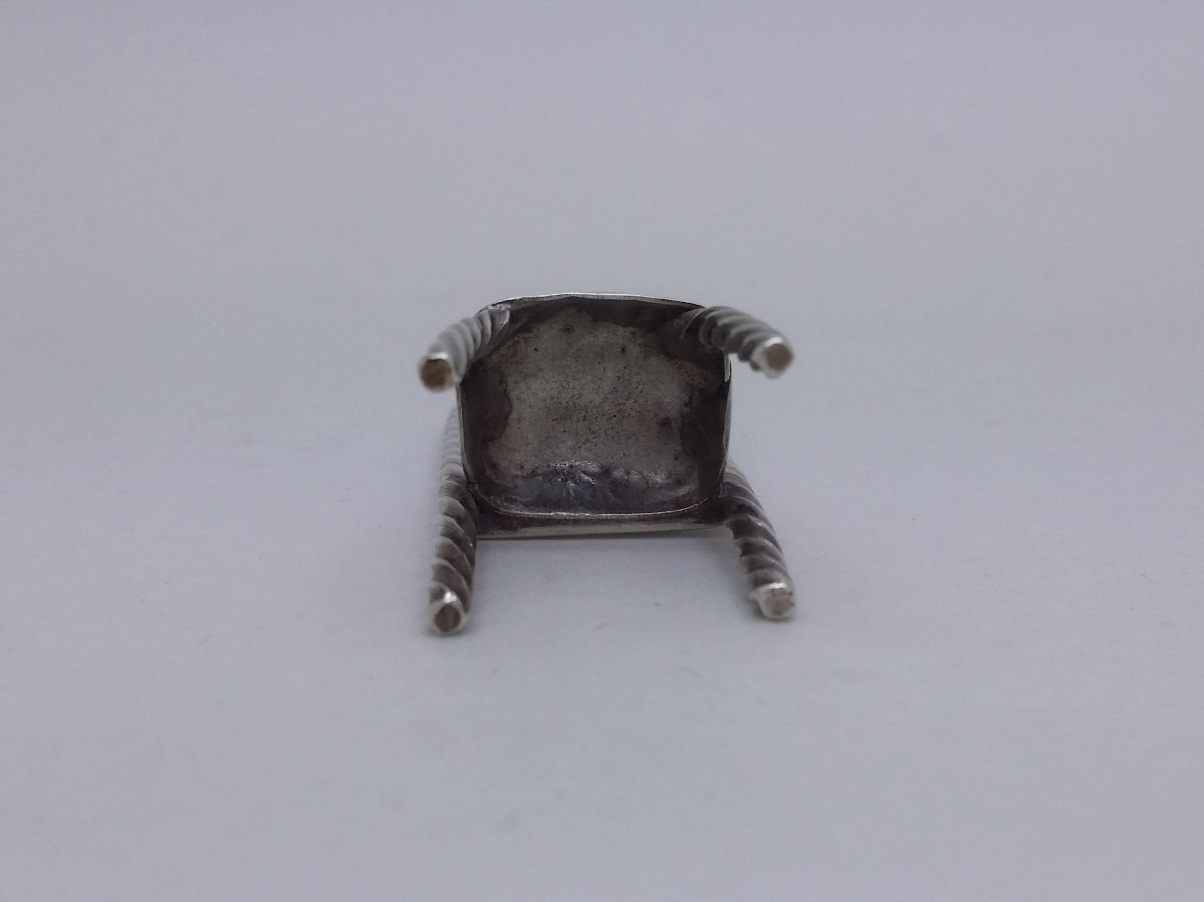 Dutch 19th Century Continental Silver Miniature Chair, Amsterdam