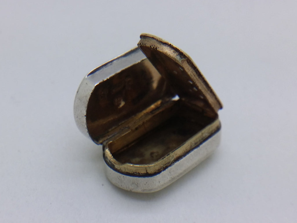 George III 1805 Small Sterling Silver Plain Vinaigrette, Birmingham