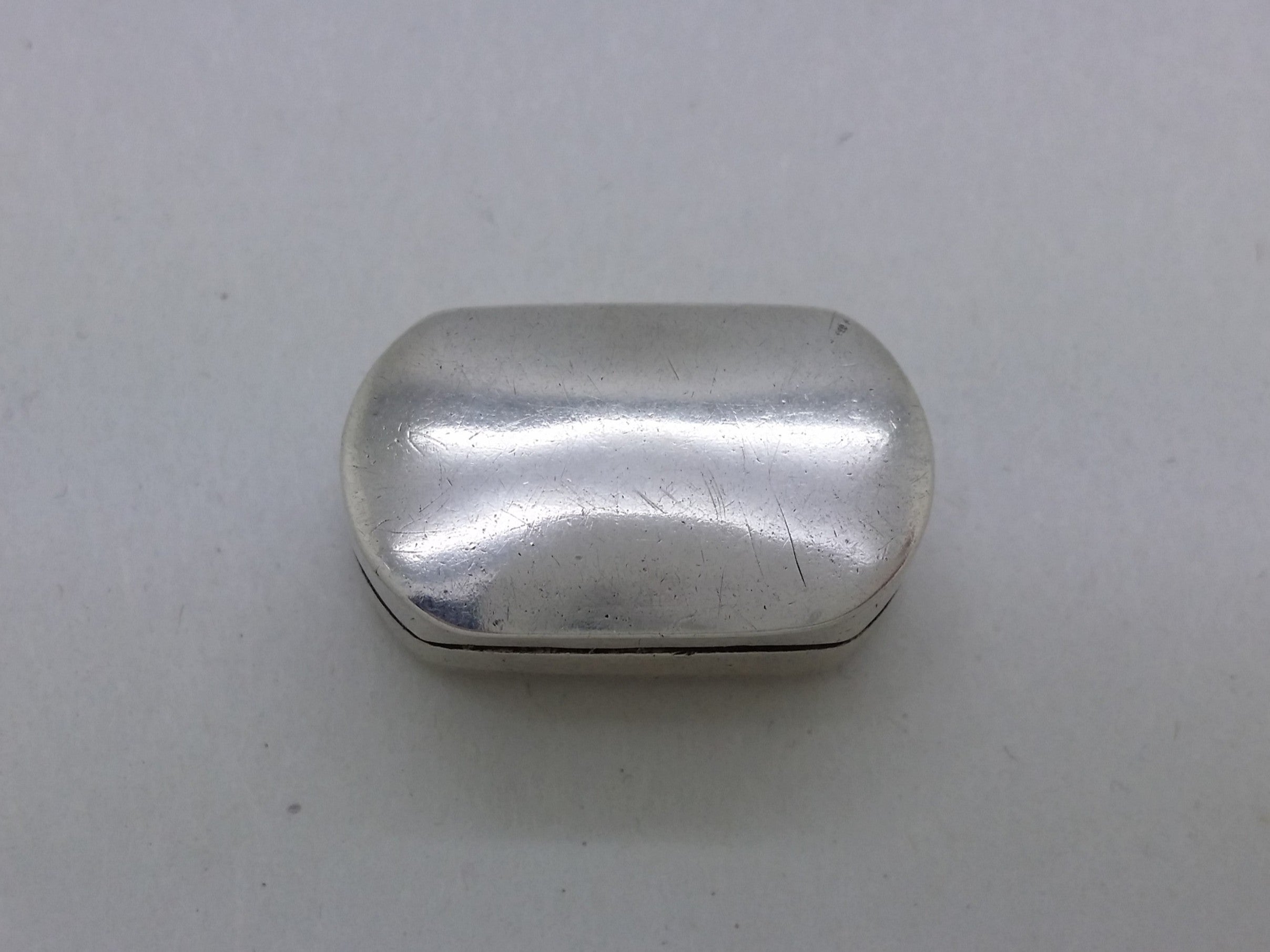 George III 1805 Small Sterling Silver Plain Vinaigrette, Birmingham