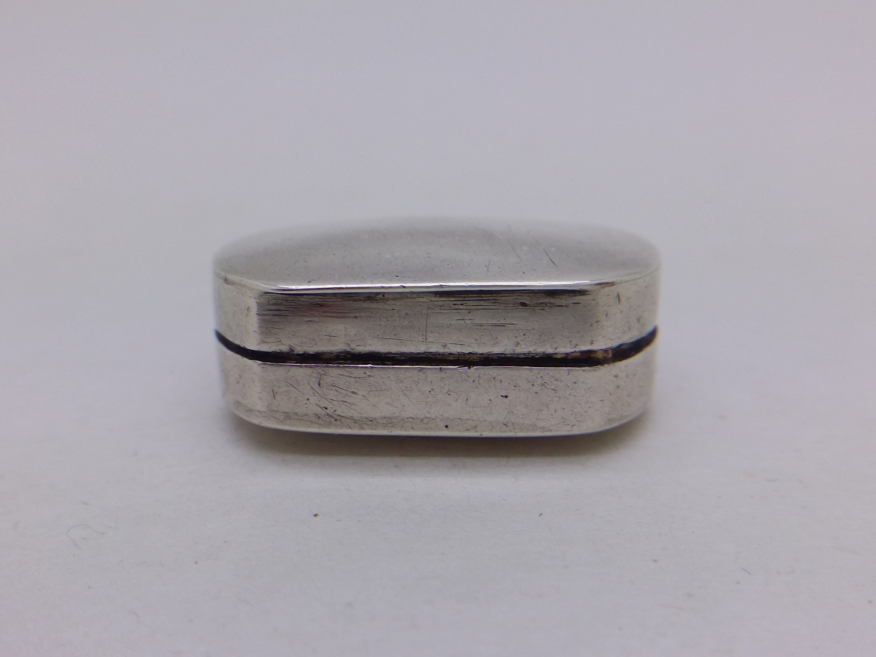 George III 1805 Small Sterling Silver Plain Vinaigrette, Birmingham