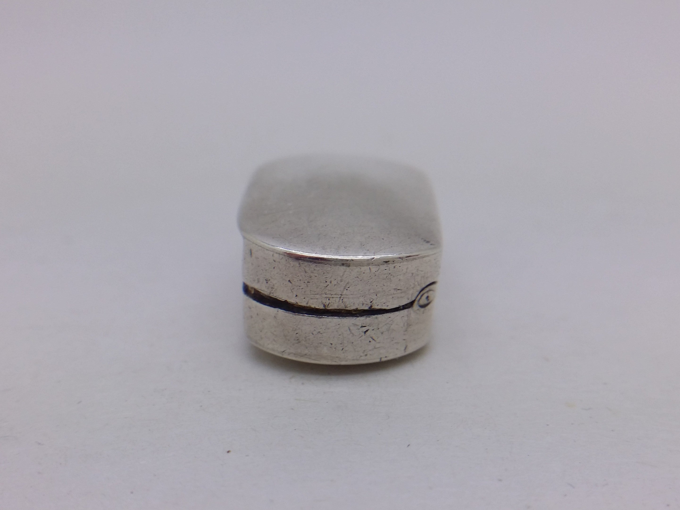 George III 1805 Small Sterling Silver Plain Vinaigrette, Birmingham