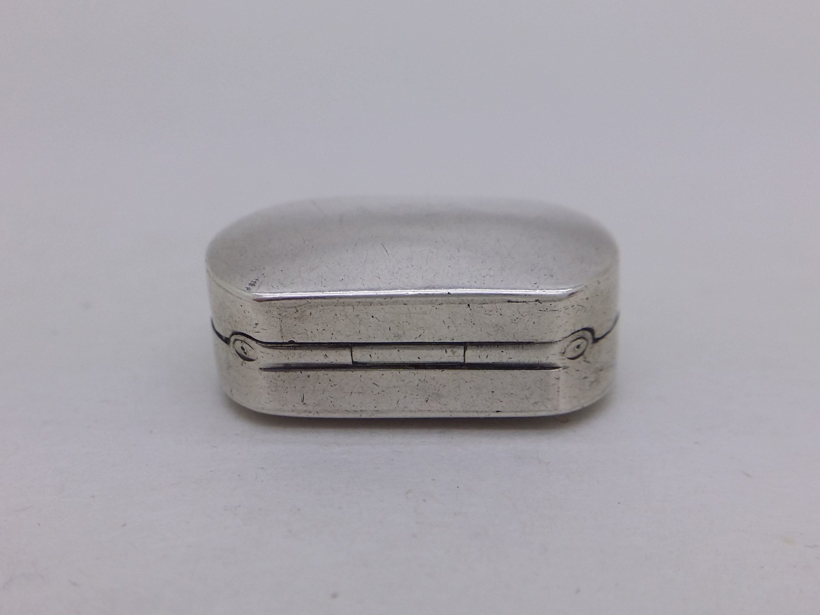 George III 1805 Small Sterling Silver Plain Vinaigrette, Birmingham