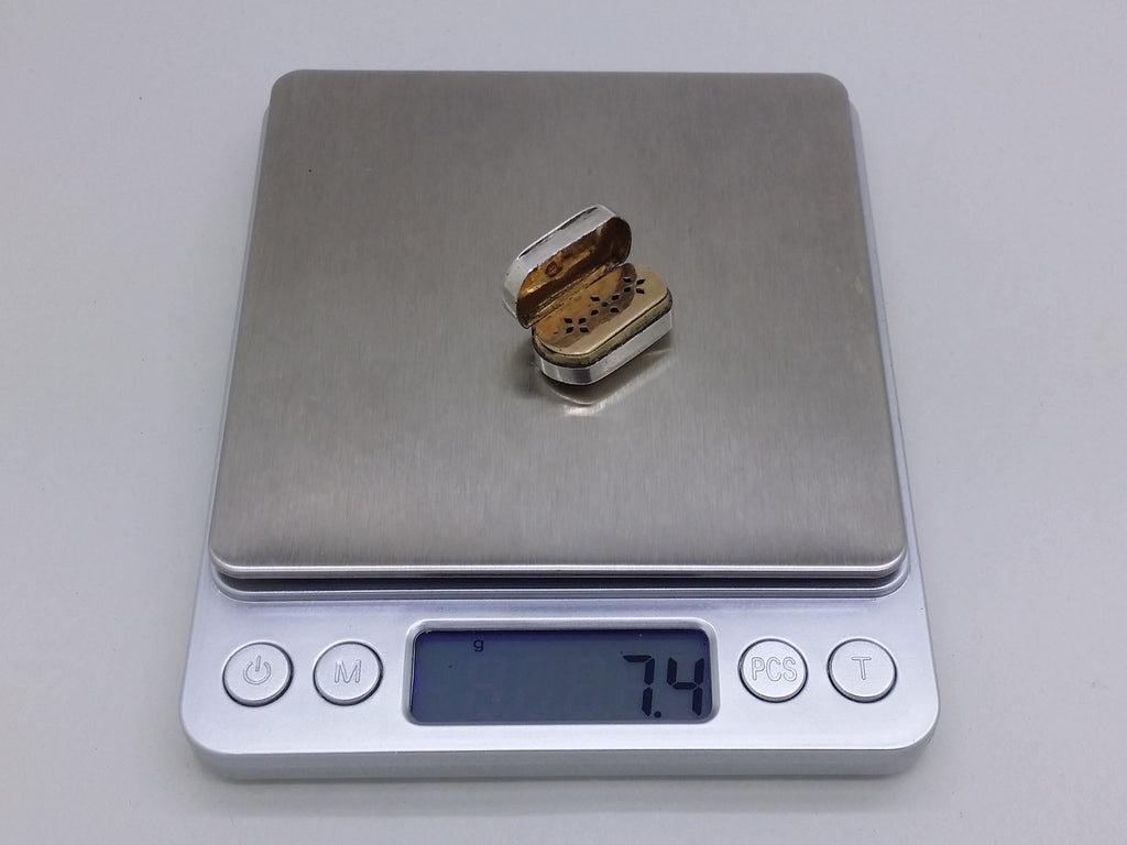 George III 1805 Small Sterling Silver Plain Vinaigrette, Birmingham