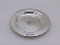 Elizabeth II 1957 sterling silver 3" communion paten dish, Sheffield by William Bush & Son