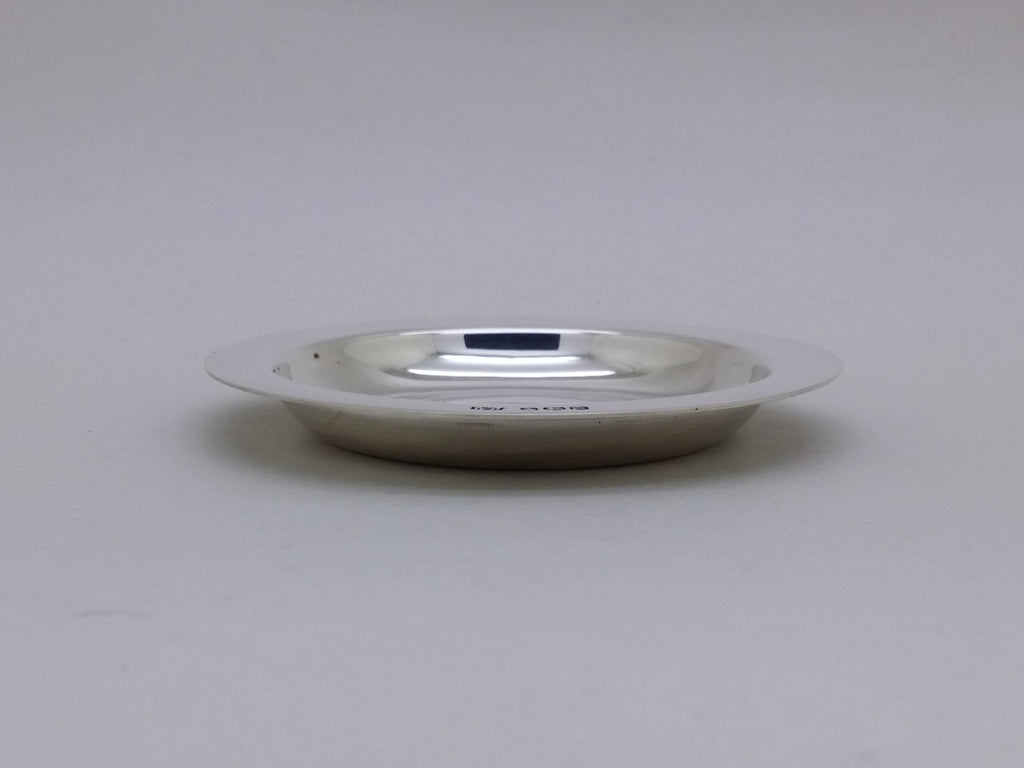 Elizabeth II 1957 Sterling Silver 3" Communion Paten Dish, Sheffield