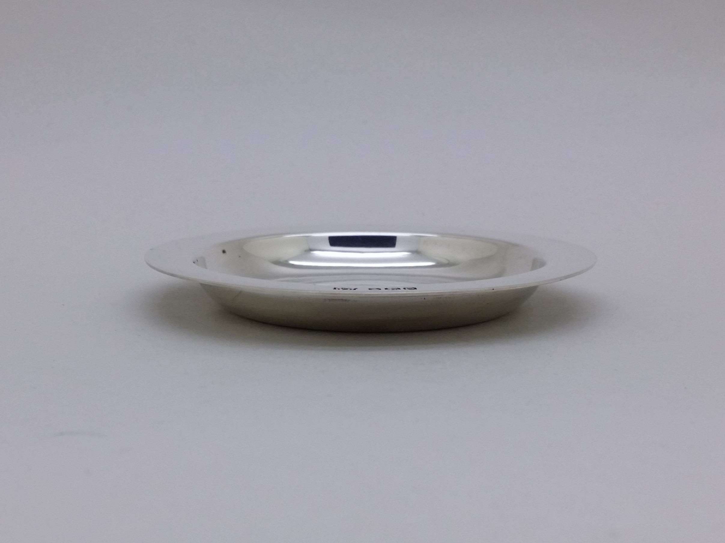 Elizabeth II 1957 Sterling Silver 3" Communion Paten Dish, Sheffield